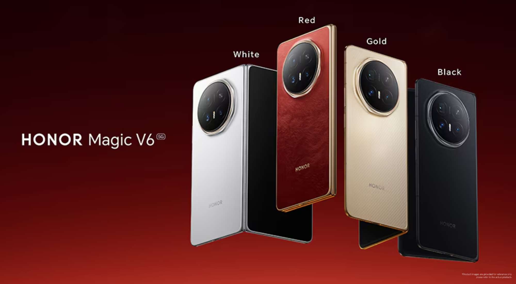 HONOR Magic V6 pliable présenté dans ses différentes couleurs