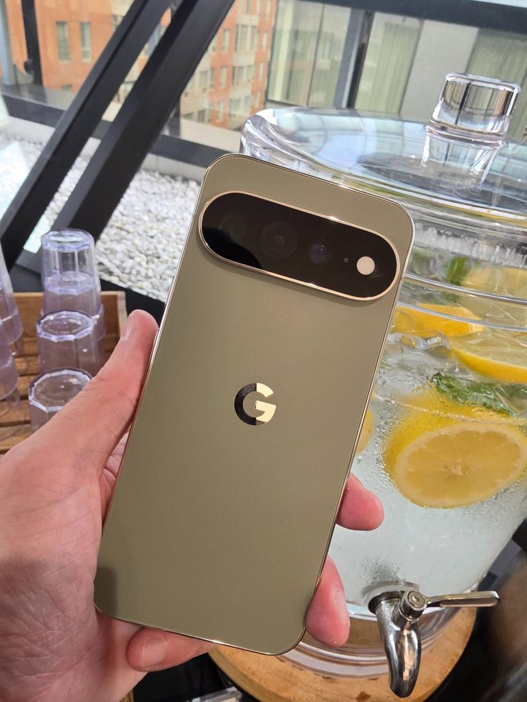 The Olive Pixel 11 Pro XL combines a matte finish with a large 6.8-inch Super Actua display.