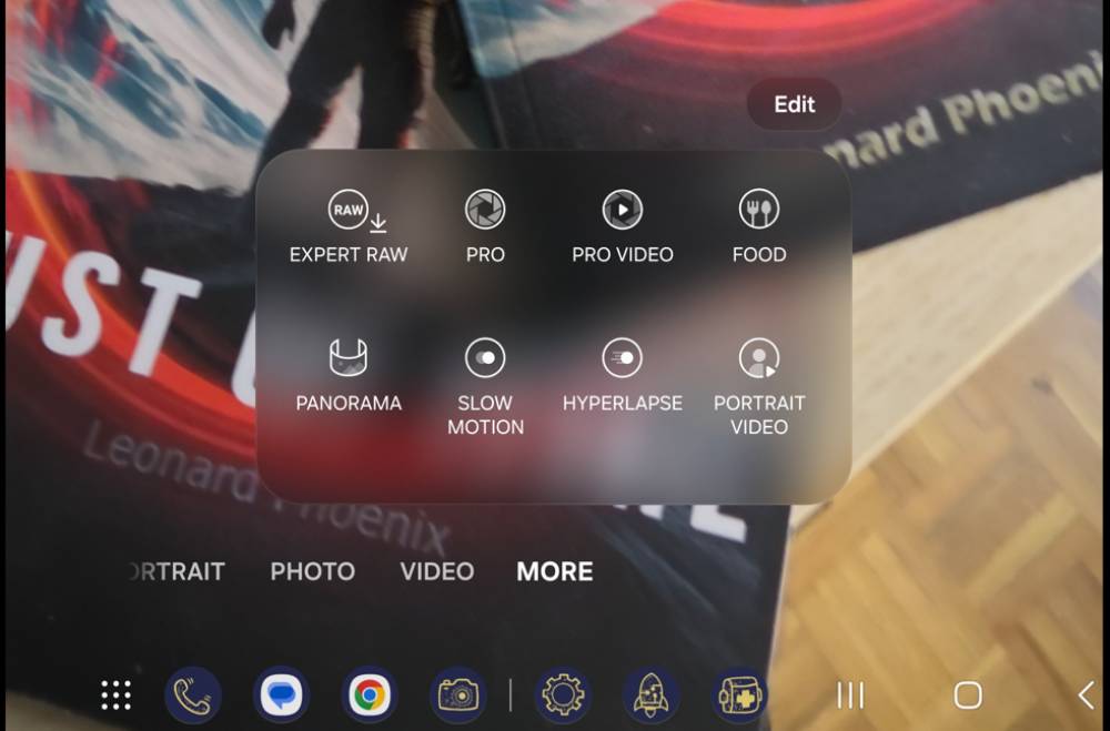 Mode vidéo du Samsung Galaxy Z Fold8 Ultra affiché sur l’écran intérieur