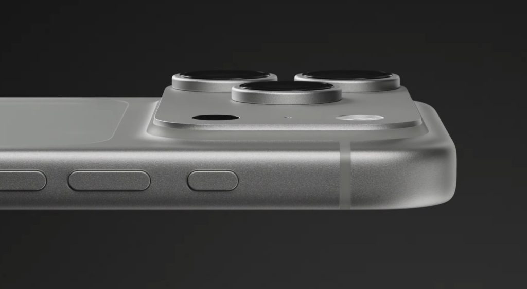 Gros plan sur les trois objectifs photo de l’iPhone 18 Pro et son nouveau module caméra