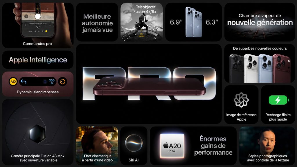 Principales nouveautés de l’iPhone 18 Pro avec A20 Pro, Siri AI, appareil photo 48 MP, nouvelle Dynamic Island et autonomie améliorée
